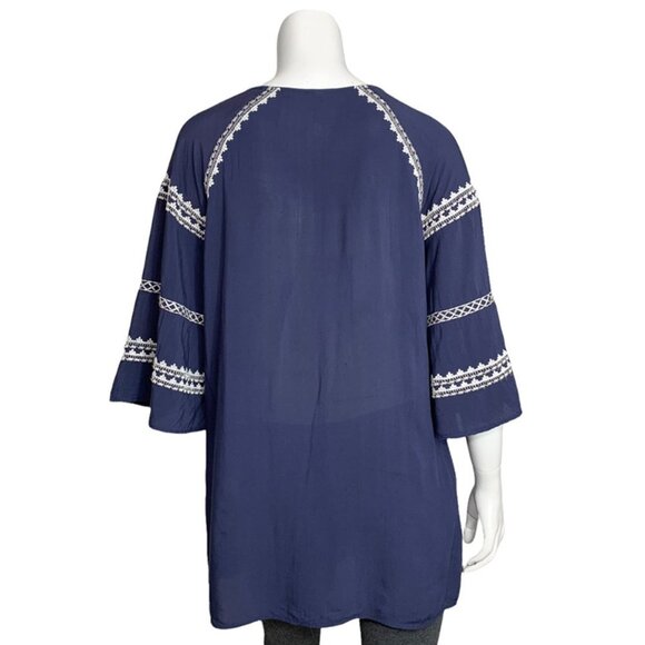 MOLIO RELIO Aztec Boho Embroidered Tunic - Picture 3 of 6
